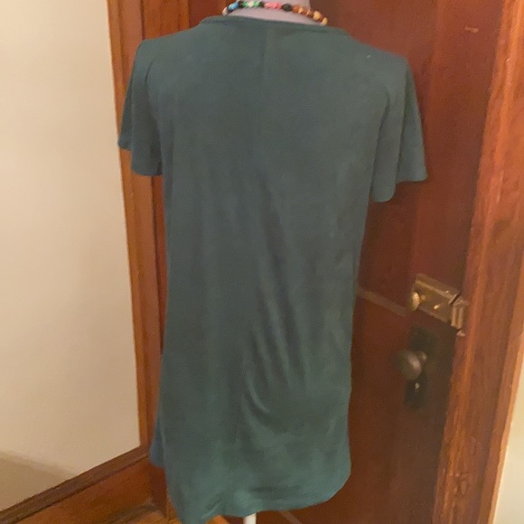 ❤️ forever 21 green photo suede shirt style mini dress❤️ - Picture 6 of 7